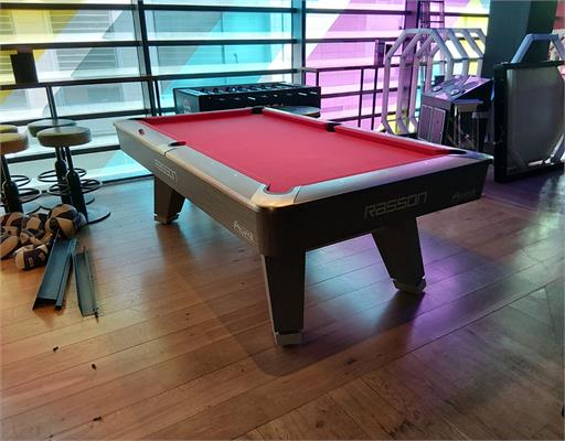 Rasson Acurra American Pool Table - 8ft Grey Oak: Warehouse Clearance